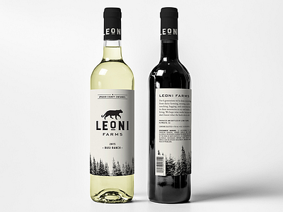 Leoni Farms Main Label foothills label mountain lion wine wine label winery zinfandel