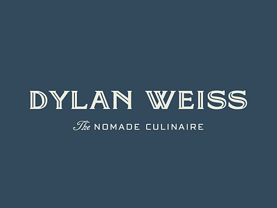 Dylan Weiss–Work in Progress branding chef cook foodie logo logotype