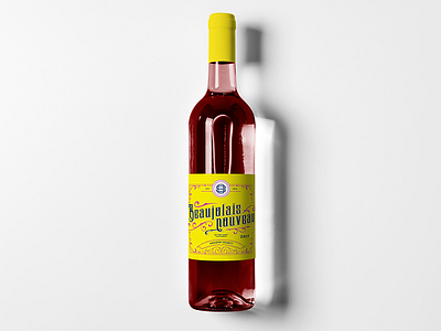 Beaujolais Nouveau Label–In Progress foothills gold rush label sierra nevada wine winery