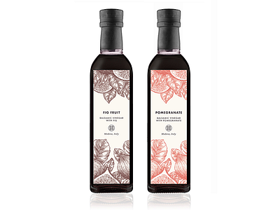 Bella Grace Balsamic Vinegar Label illustration label packaging vinegar