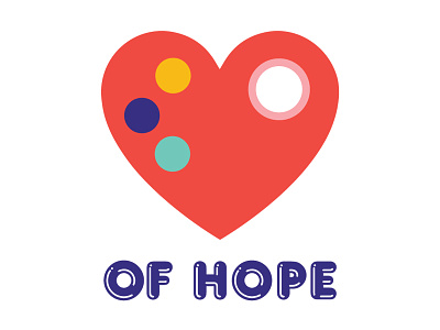 Heart of Hope Logo art branding heart identity branding illustration logo mentalhealth