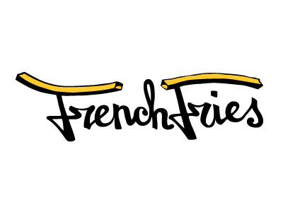 Frenchfries font handlettering handwriting identity logo logo design type typography