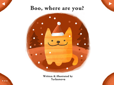 "Boo, where are you?" app illustration ipad kids