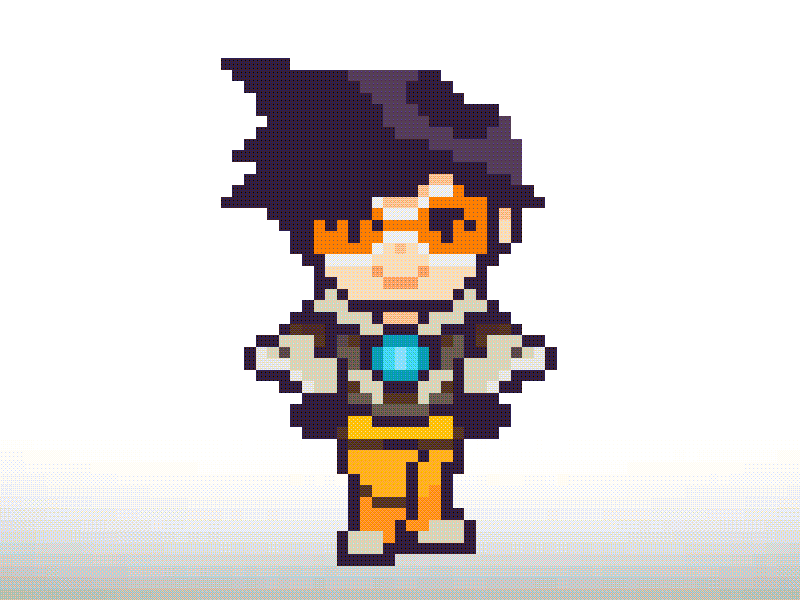 Tracer animation overwatch pixel tracer