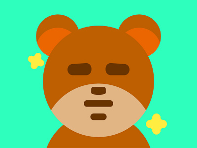 Bearnie bear cute doodle sparkle ursa