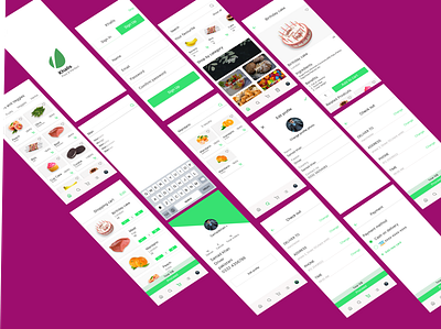 khalis Grocery Store (Pure and Perfect) drinkd project food food mobile app grocery store khalis store ui ui ux vegetables design