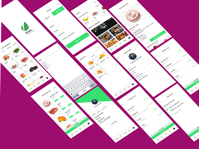 khalis Grocery Store (Pure and Perfect) drinkd project food food mobile app grocery store khalis store ui ui ux vegetables design