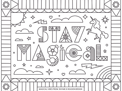 Stay Magical Coloring Sheet