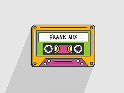Frank Mixtape cassette frank illustration mix mixtape music tunes
