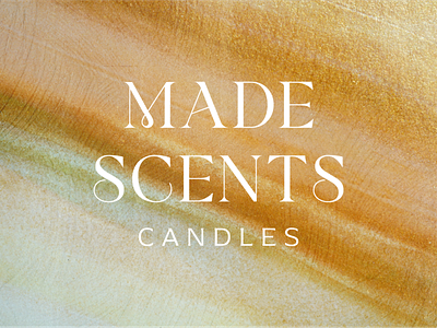 Made Scents Candles branding candle design handmade identity logo scents type typography