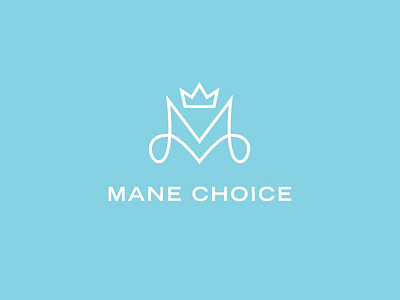 Mane Choice beauty bold branding confident crown glamorous growth hair identity line drawing pattern sophisticated