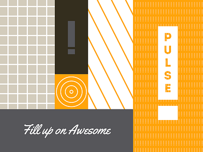 Pulse 3 awesome block letters branding fill lettering logo mood board packaging pattern pulse typography