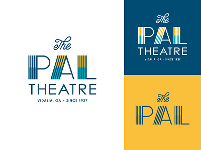 The Pal Theatre 20s art deco georgia logo pal theater theatre typography vidalia
