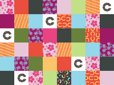 Conyers bicycles branding cherry blossoms city confetti horseshoes logo patterns railroad tracks tourism
