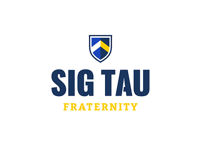 Sig Tau branding fraternity gentlemen greek identity logo noble