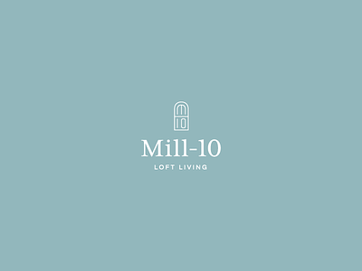 Mill 10 apartment branding building loft logo mill