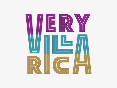 Very Villa Rica branding georgia inline lettering logo logomark type typography wordmark