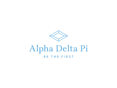 Alpha Delta Pi adpi alpha delta pi azure badge blue branding diamond first greek identity logo logomark pattern rebrand sorority symbol typography