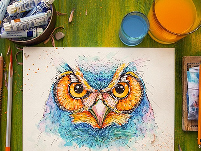 Owl by Mike | Creative Mints on Dribbble