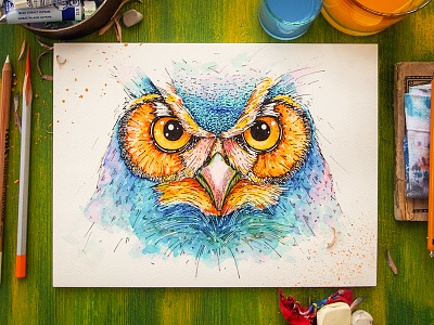 Owl by Mike | Creative Mints on Dribbble