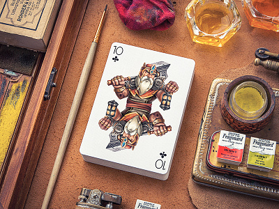 Playing Arts art cards character concept deck design game metal paper playing sketch weapon