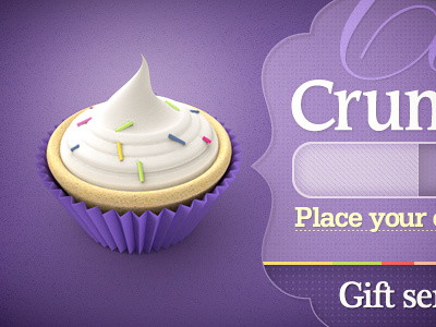 Cupcake cafe banner cafe cake cupcake design food form gift icon illustration online order party promo web