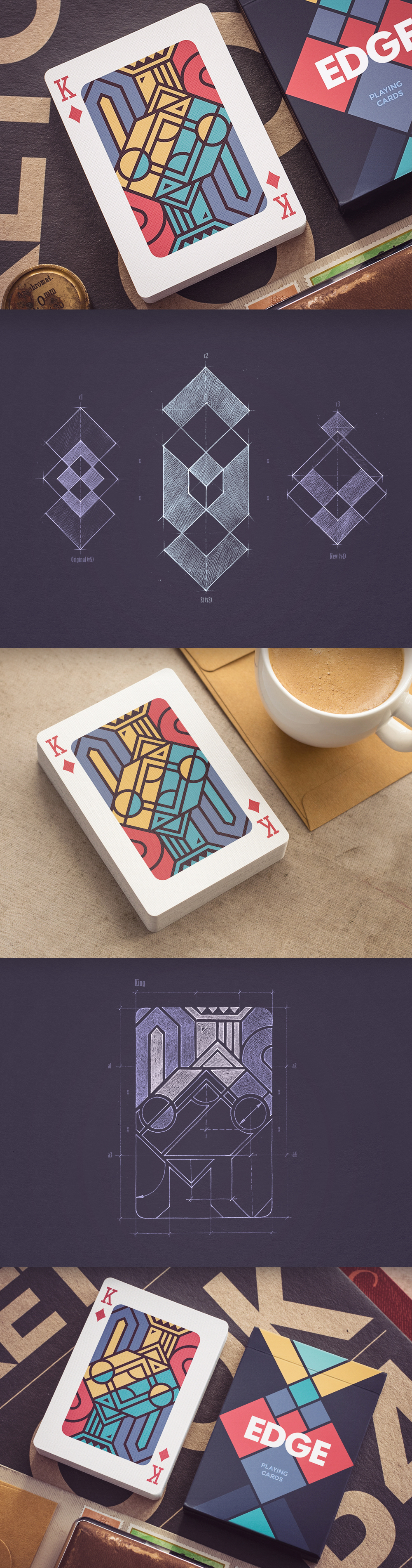 Playing cards deck