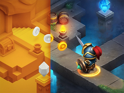 RPG / iOs game character cinema coin game grass icon ios metal rpg sketch stone wood