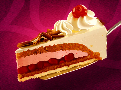 Cake cake food icon illustration layer restaurant slice vip