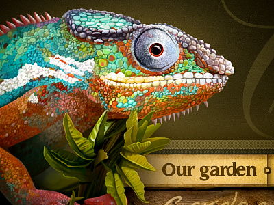 Chameleon chameleon design icon illustration leaf lizard navigation site texture web wood zoo
