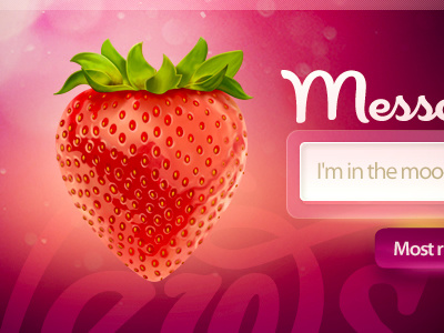 Strawberry button dating design emotions food fresh fruit love mood search site sketch strawberry web