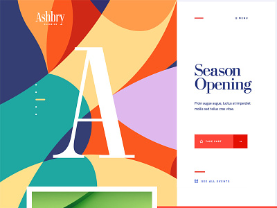 Ashbry Music Festival branding design event festival illustration music opera site typography ui ux vector web