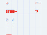 Web site wireframe sketch grid portfolio