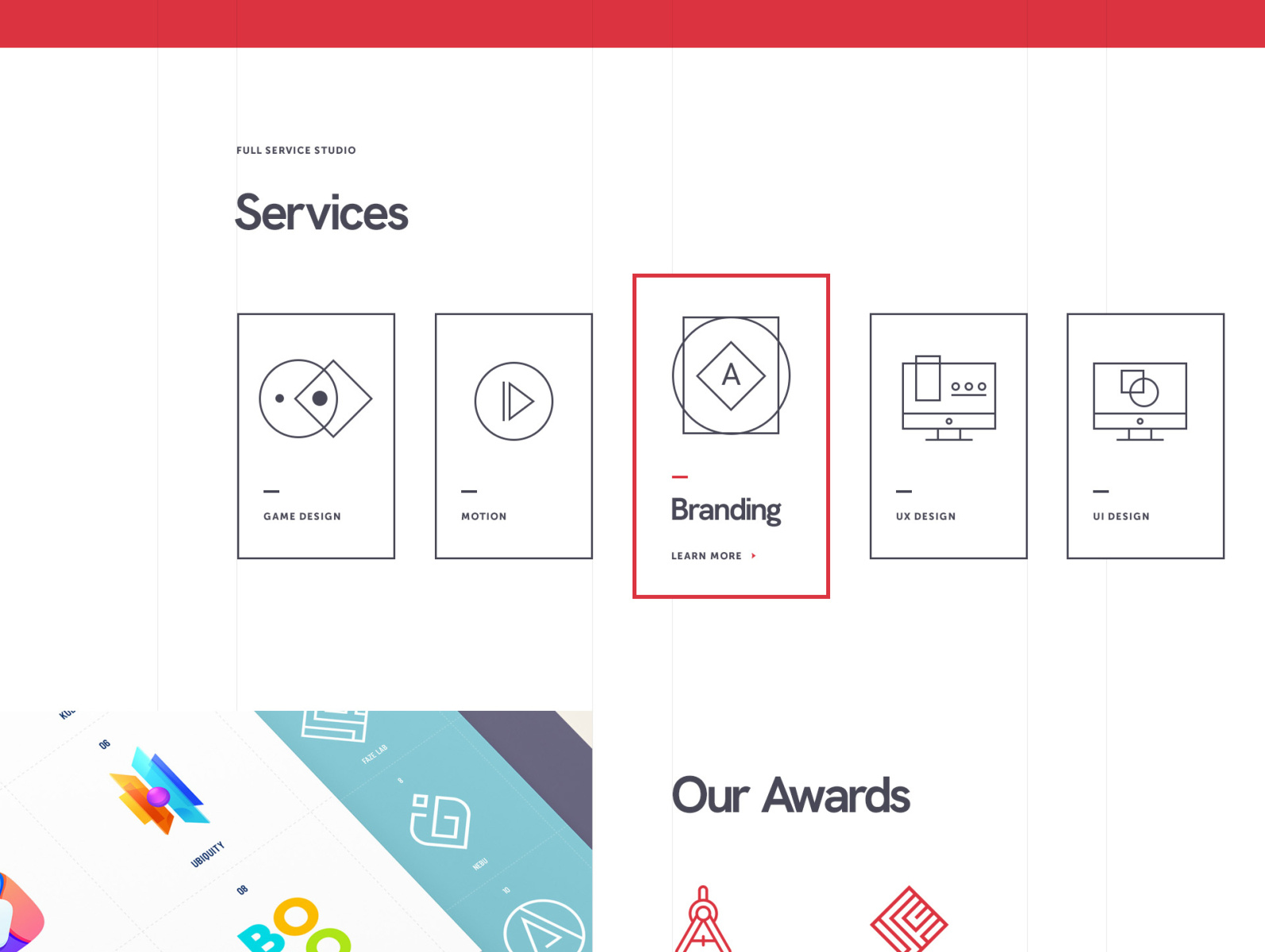 A•LAB Design studio website site 3d flat branding ux logo ui typography illustration web icon design