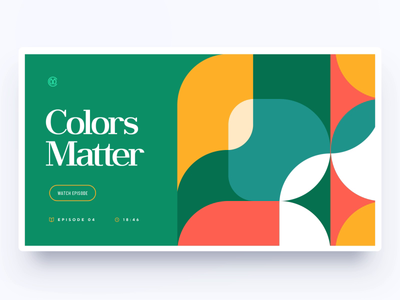 Colors Matter / Patreon site ux ui minimal geometry tutorial flat branding vector typography illustration web design sketch