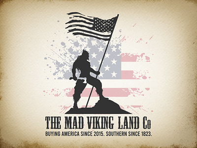 Powerful Logo for The Mad Viking Land branding design graphic design ill illustration logo ve