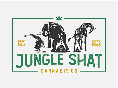 simple yet powerful concept design for jungle shat cannabis