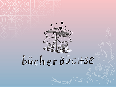 simple draw bucher buchse logo