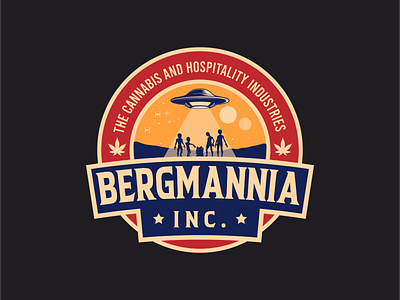 retro 50's logo for bermannia the cannabis