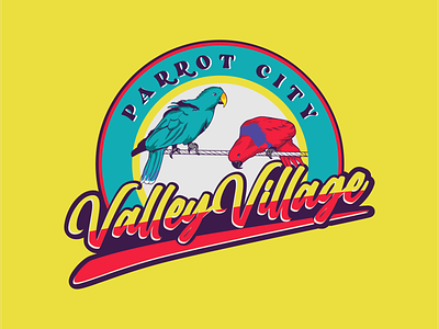 colorful of logo valley village branding colorful design graphic design illustration logo vector