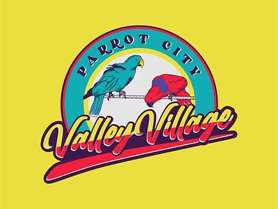 colorful of logo  valley village