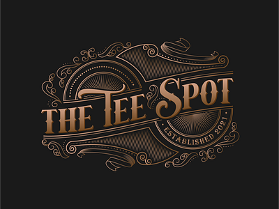 deco style logo the tee spot