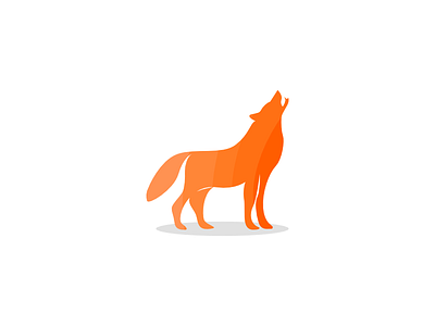 Fire Wolf fire fire wolf flames free freedom furious icon illustration logo orange red simple vector wolf