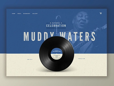 Muddy Water's Home Page blues chess records guitar home page muddy waters music retro vintage vinyl vinyl record web