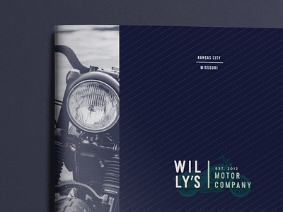 Willy's Booklet booklet branding branding design brochure kansascity layout design lockup logo mockup motorcyle typography