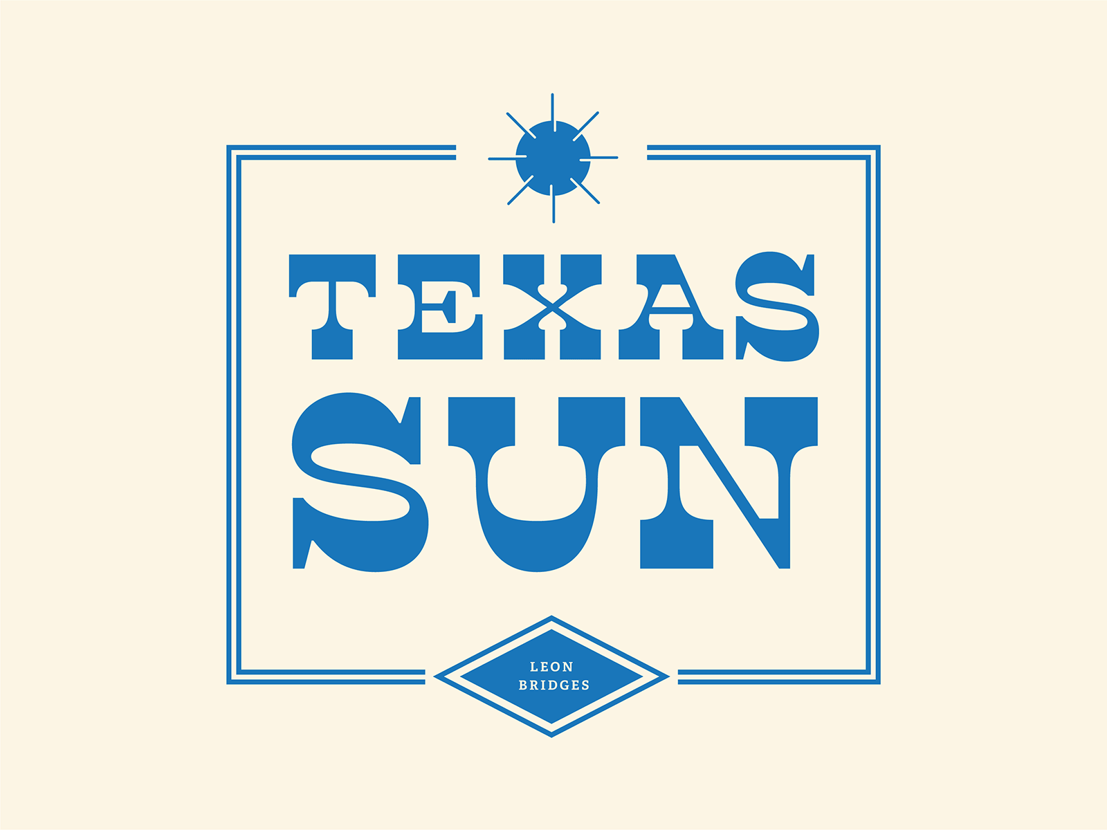 Texas Sun gif illustration leon bridges music sun texas typography vintage western