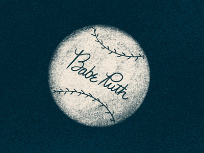 The Sandlot babe ruth baseball dribbleweeklywarmup illustration retro texture the sandlot