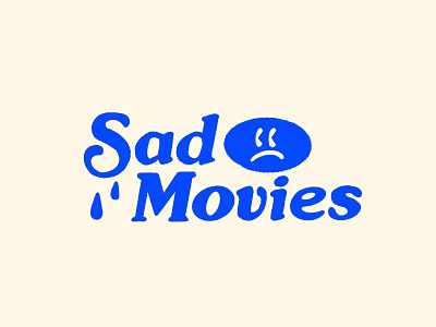 Sad Movies design eyes illustration movies sad sad face sticker tears texture typography