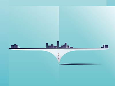 Sprawl At Risk city illustration urban