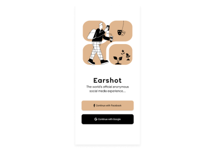 Earshot branding graphic design ui